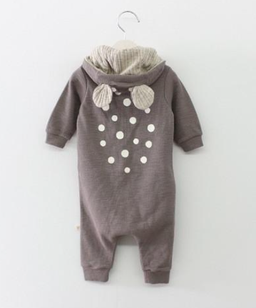 Baby hooded jumpsuit