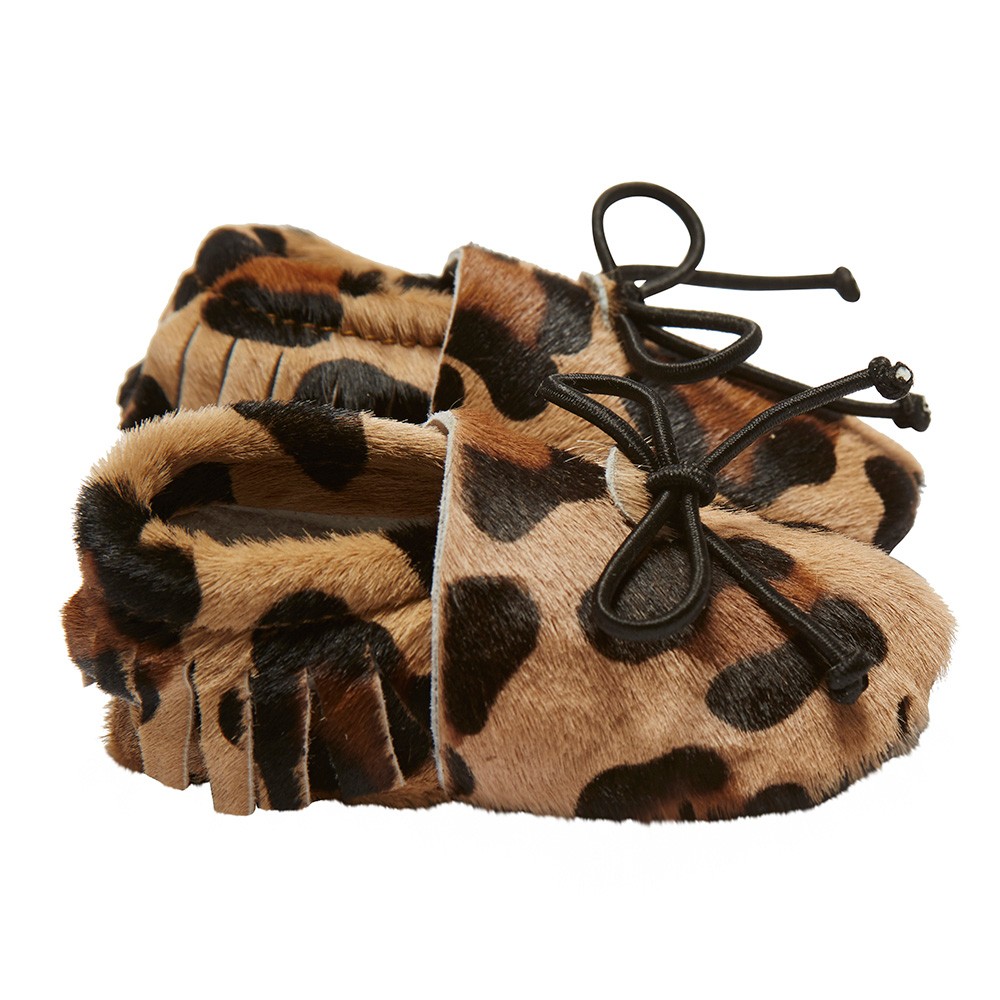 Baby leopard moccasins