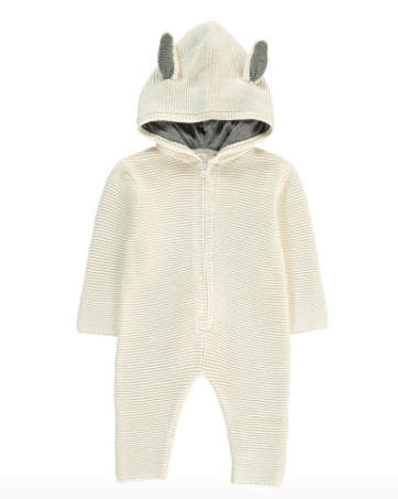 Acorn rabbit knit jumpsuit Baby rabbit jumpsuit