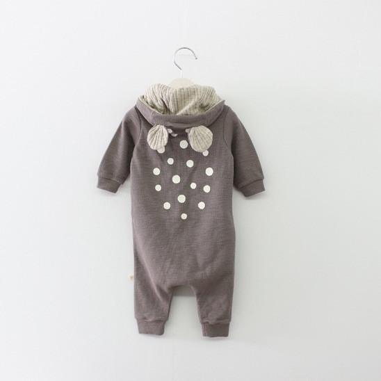 Bambi hooded jumpsuit Baby jumpsuit with ears