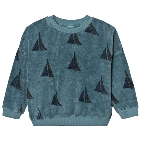 Blue sailing print Alma sweatshirt Boys blue sweatshirt
