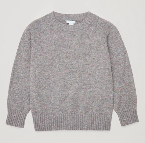 Multi-colour speckled jumper Boys grey jumper