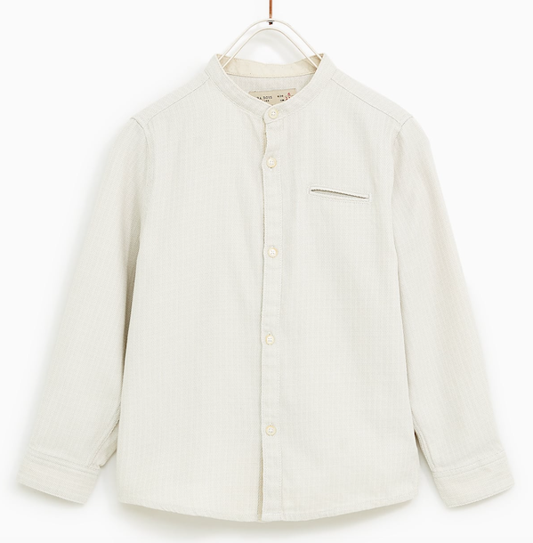 Textured weave shirt Boys shirt