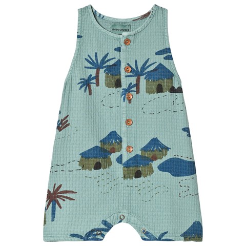 Kids-green-print-playsuit