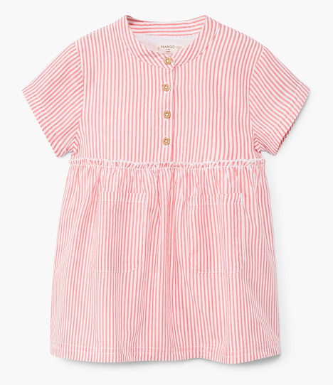 girls-red-striped-dress