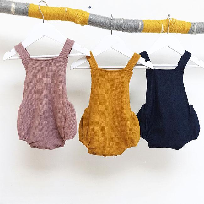 Waffle rompers baby-romper