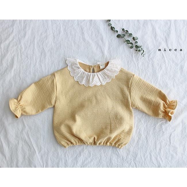 Pastel yellow dolly top yellow-frill-collar-girls-top