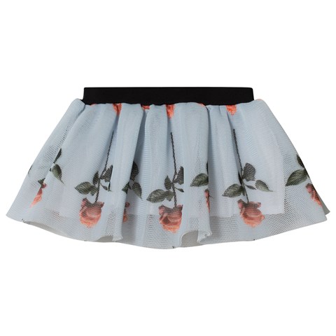 Blue confused skirt girls-blue-floral-skirt