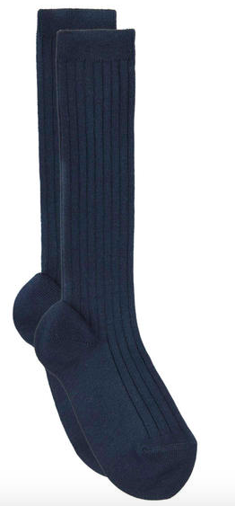 Navy ribbed socks navy-ribbed-socks