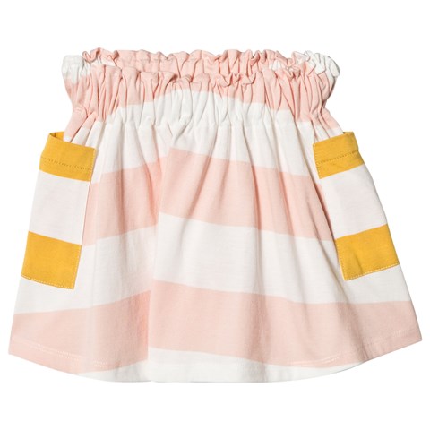 Skirt with pockets striped-elasticated-waist-pastel-skirt