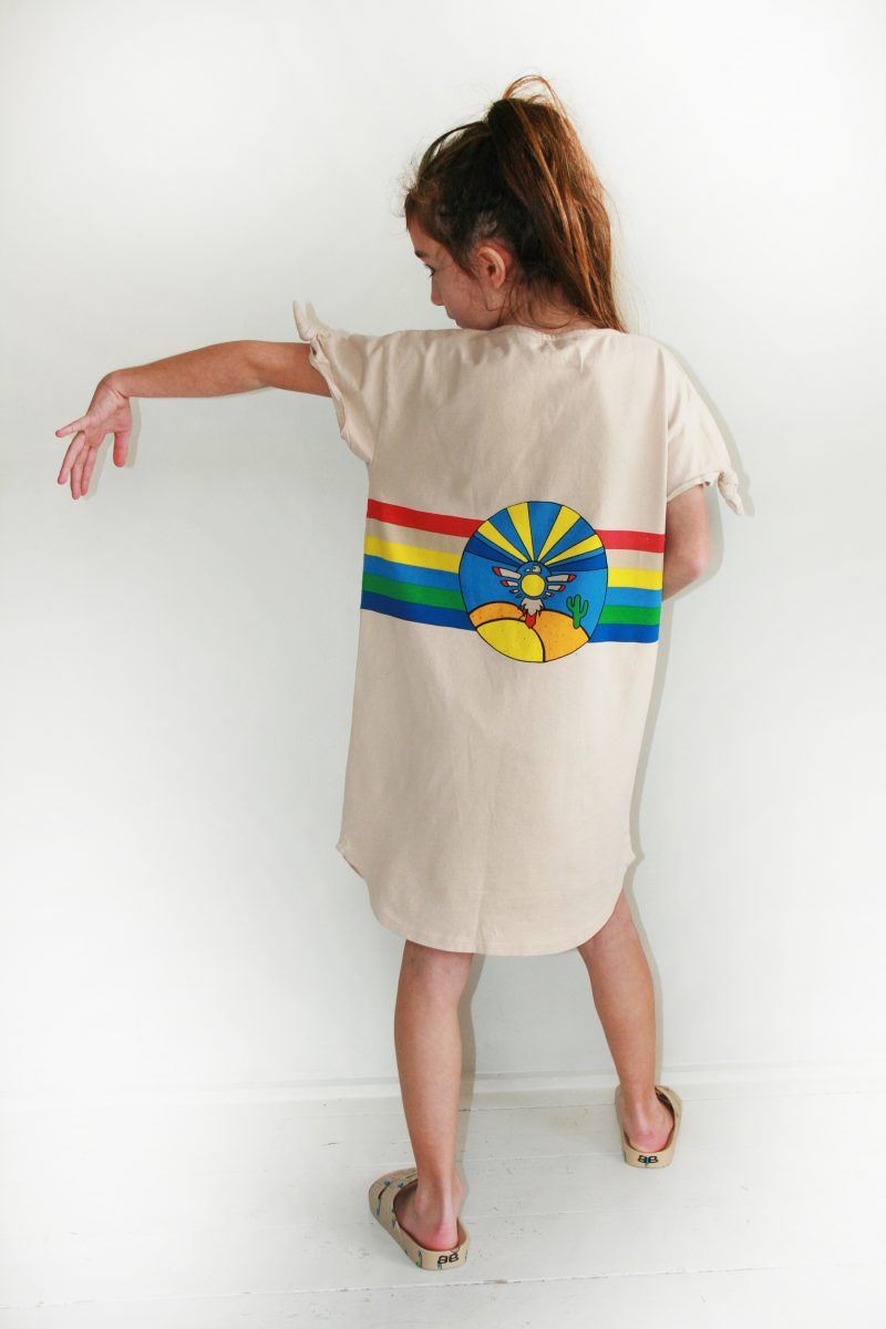 Dress rainbow-stripe-t-shirt-dress
