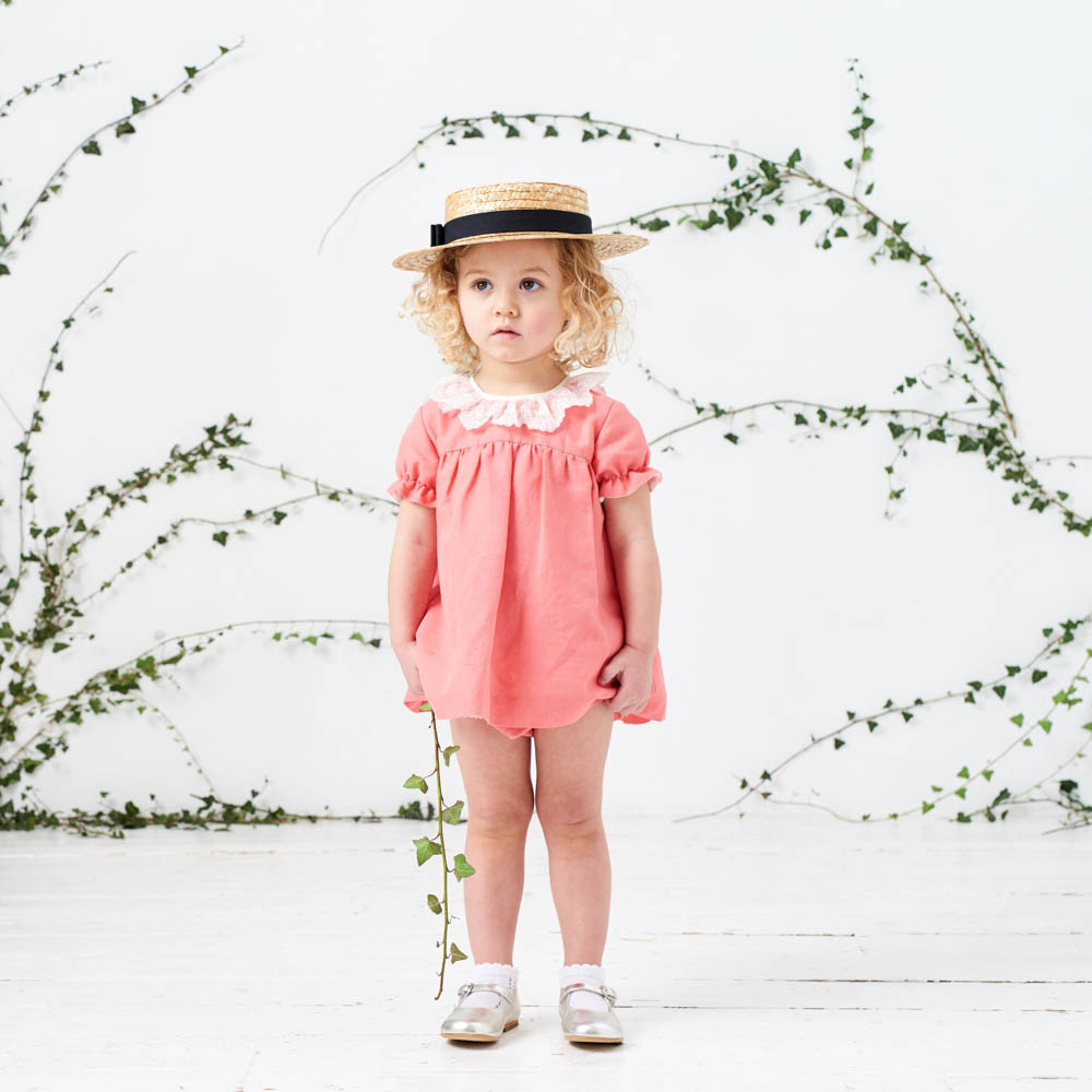 Pink frill collar set Pink-frill-collar-baby-set