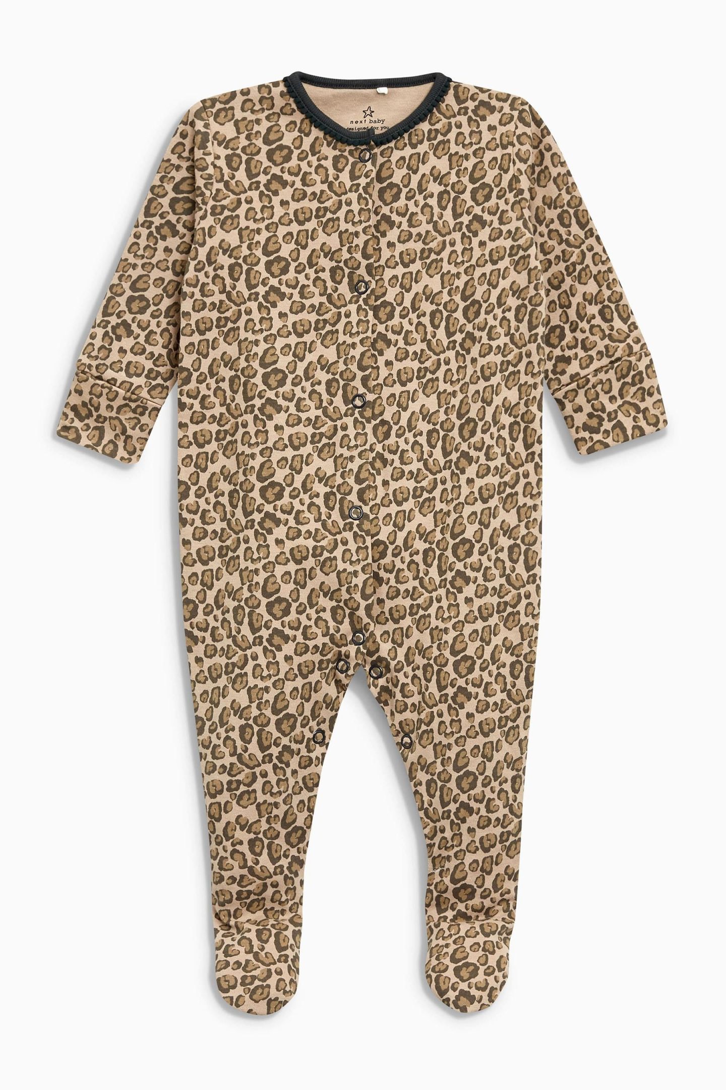 Leopard print sleepsuit leopard-print-sleepsuit
