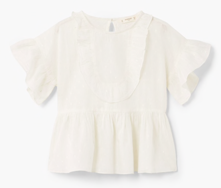 Frills embroidered shirt white-frill-embroidered-shirt