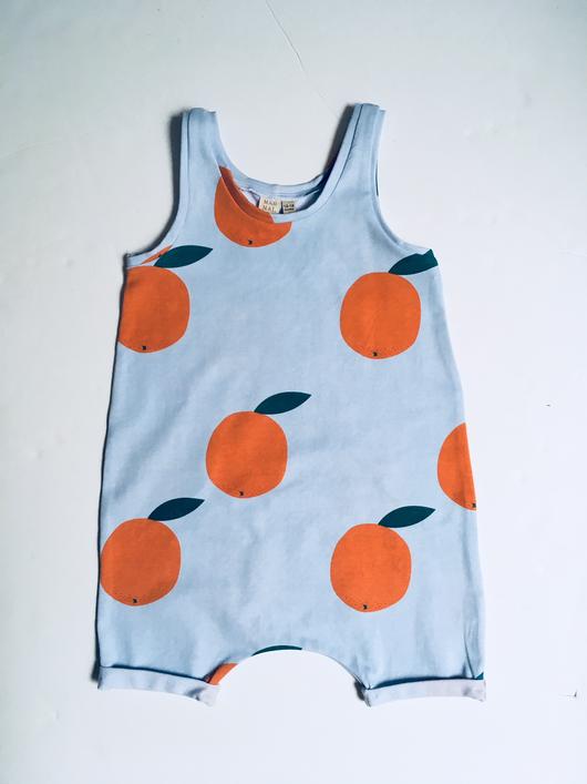 Orange-fruit-print-romper