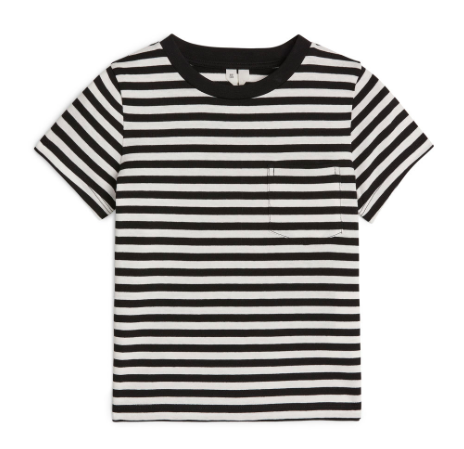 Organic cotton t-shirt black-and-white-stripe-t-shirt