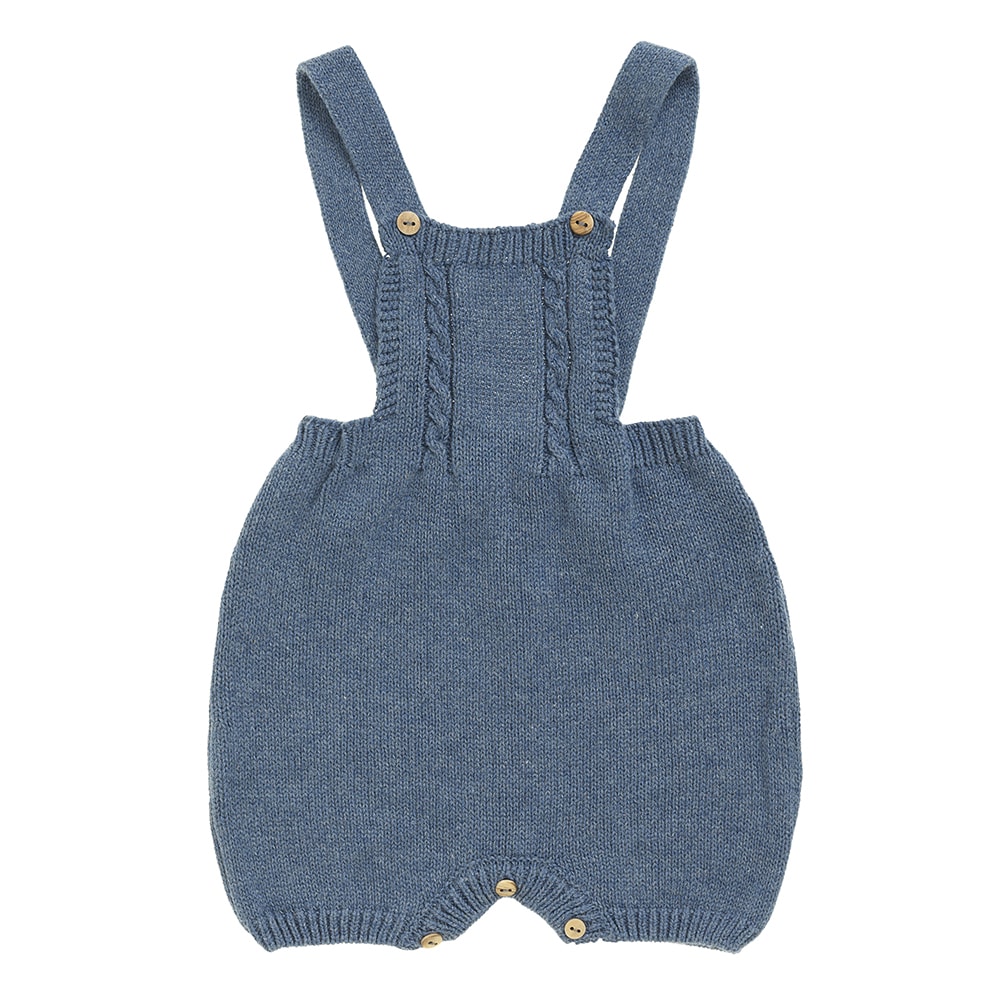 Belladona baby dungarees blue-knit-romper