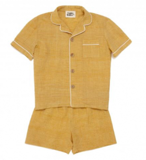 Lennon short sunflower pyjamas boys-yellow-short-pyjamas