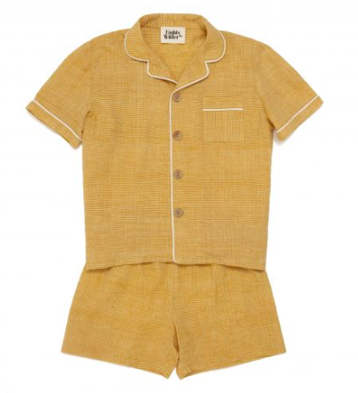 Lennon short sunflower pyjamas boys-yellow-short-pyjamas