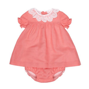 Calatea baby set coral-baby-set
