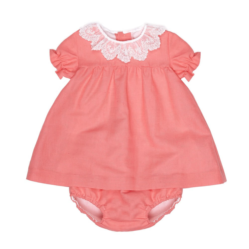 Calatea baby set coral-baby-set
