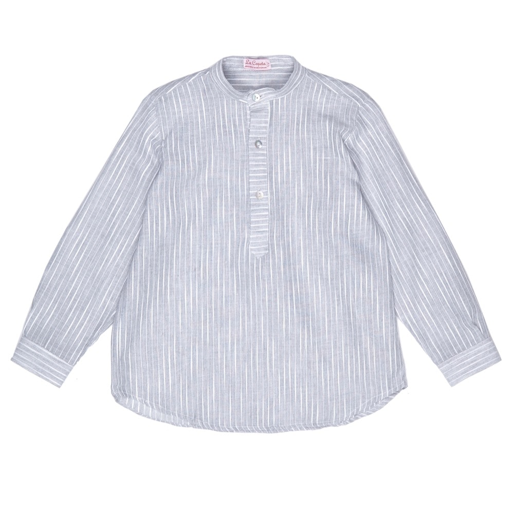 Calistema shirt grey-stripe-boys-shirt