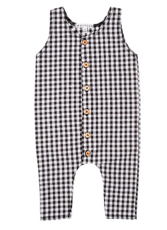 Gypsophilia romper monochrome-gingham-romper