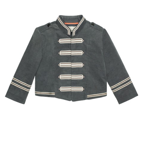 Military jacket kids-grey-military-jacket