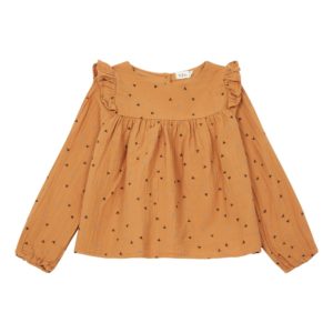 Ochre blouse ochre-printed-blouse