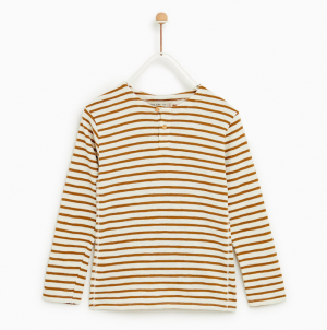 Striped top ochre-striped-t-shirt