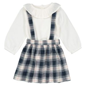 baby-girl-check-skirt-frill-blouse-set