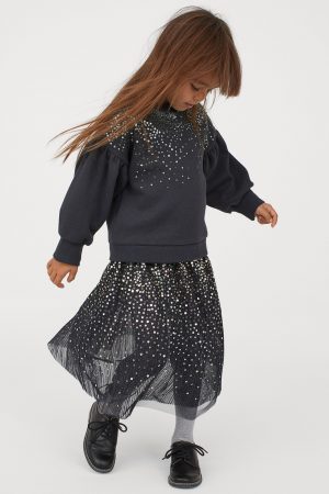 girls-black-tulle-sequin-skirt