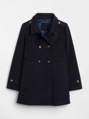 Wool peacoat girls-navy-peacoat