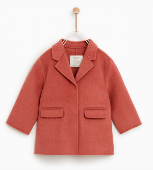 Masculine baby girl coat girls-pink-coat