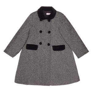 Herringbone coat navy-girls-herringbone-coat