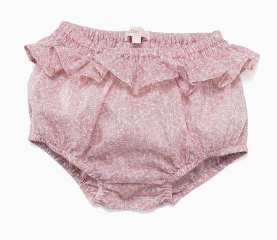 Frill bloomers girls-pink-ditsy-bloomers