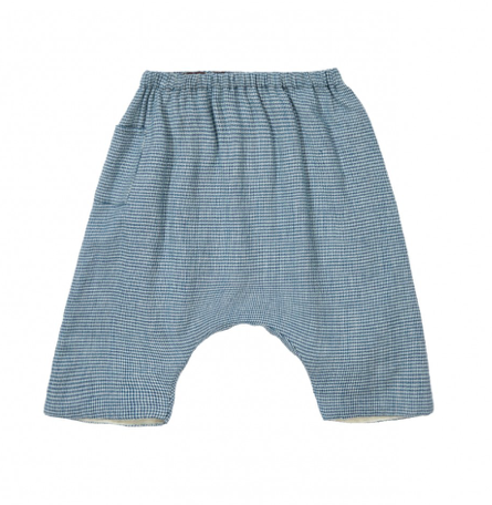 Blue check trousers blue-baby-trousers