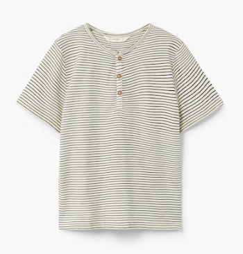 Henley T-shirt boys-striped-henley t-shirt