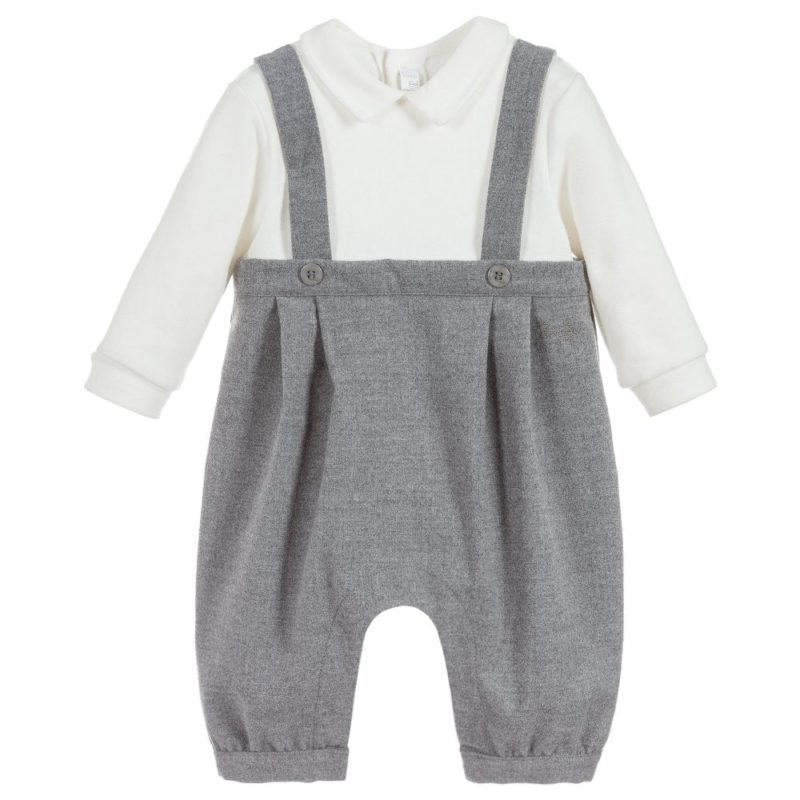 Babygrow grey-and-ivory-babygrow