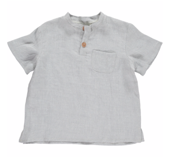 Mini check grey shirt grey-check-baby-boy-shirt