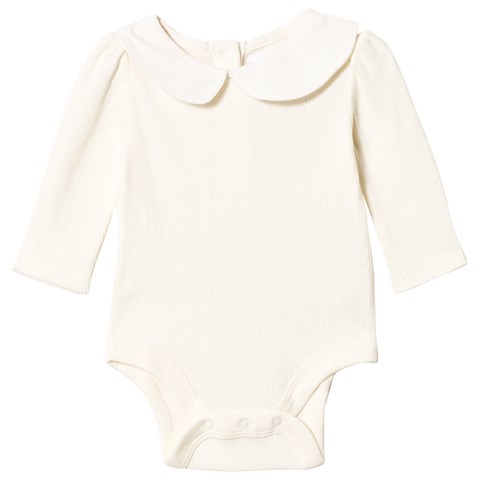 Ivory collar bodysuit ivory-collared-body