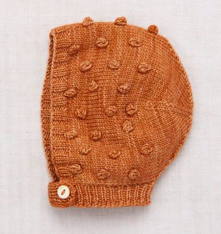 Wool popcorn bonnet knit-wool-popcorn-bonnet