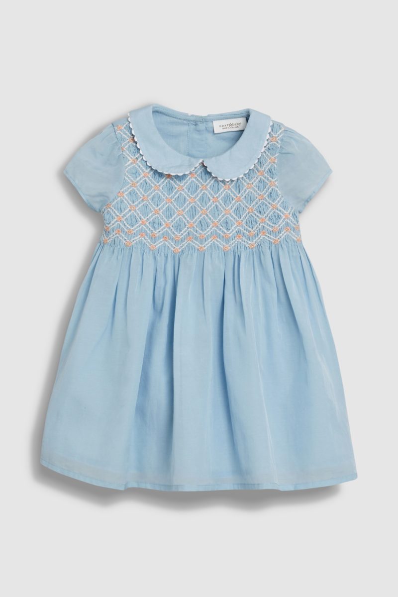 Blue smocked collar dress blue-smocked-collar-dress