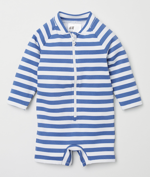 Swimsuit with UPF 50 baby-striped-swimsuit