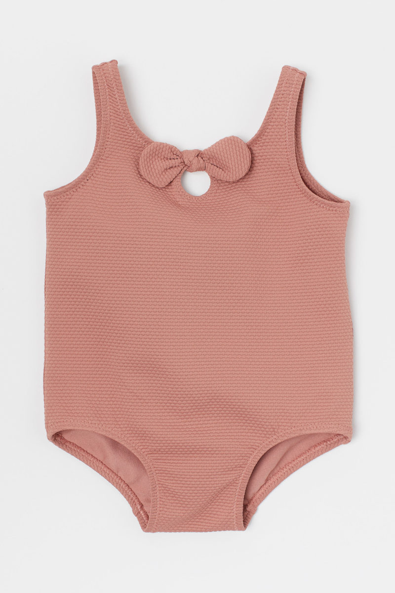 Bow swimsuit dusty-rose-baby-swimsuit