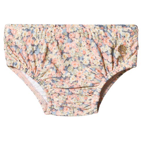 Pink swim pants floral-baby-swim-pants