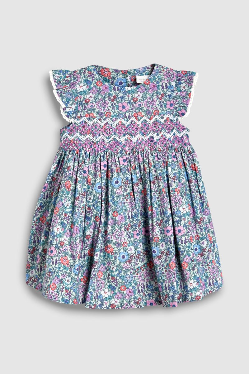 Floral smocked dress floral-smocked-baby-dress