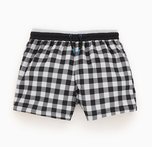 Swim shorts gingham-swim-shorts