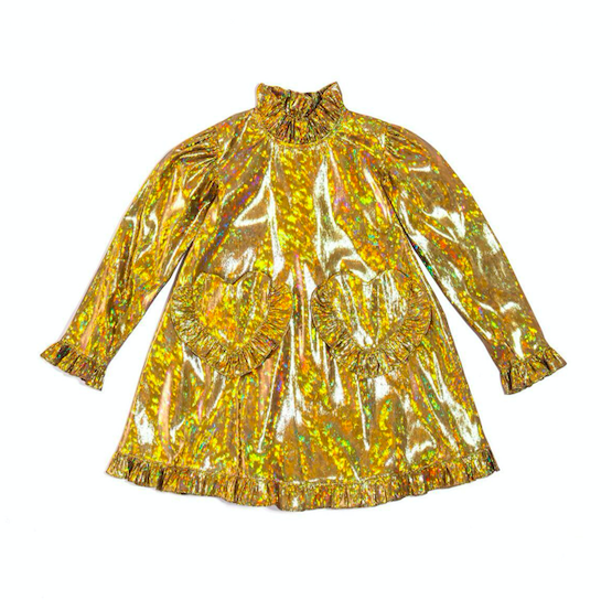 Holographic dress holographic-gold-dress