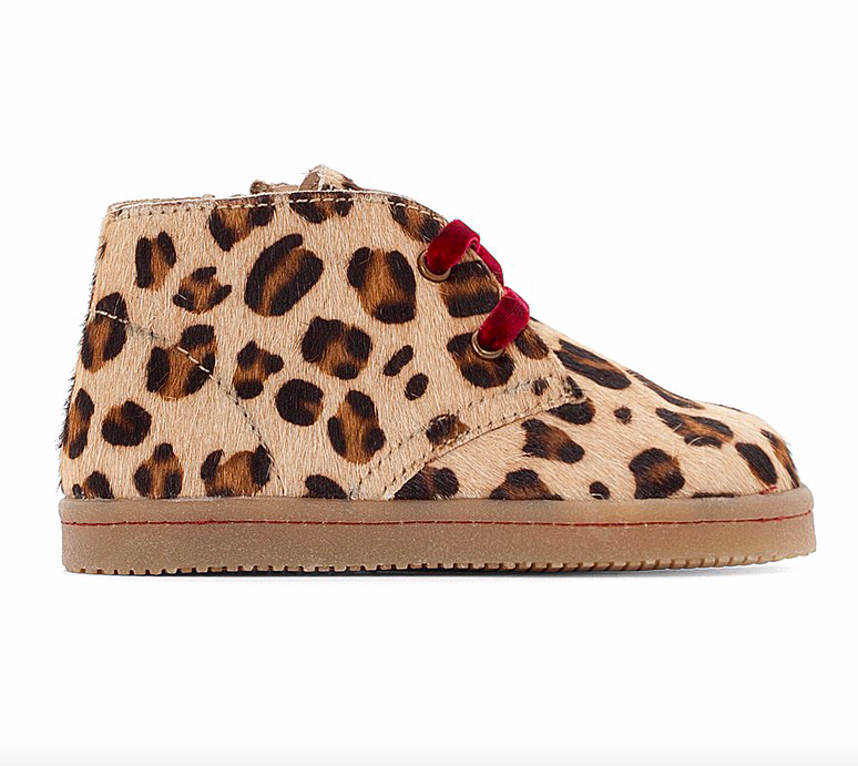 Leopard ankle boots leopard-kids-boots
